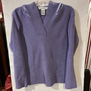 Lavender Chanille Woman’s Soft Warm Hoodie; EUC, size M